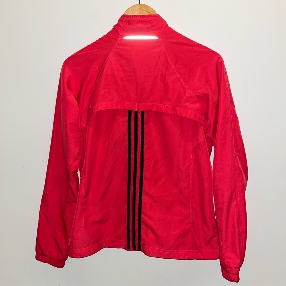 Adidas Pink Hooded Lightweight Jacket Women’s Size Medium - Picture 7 of 8